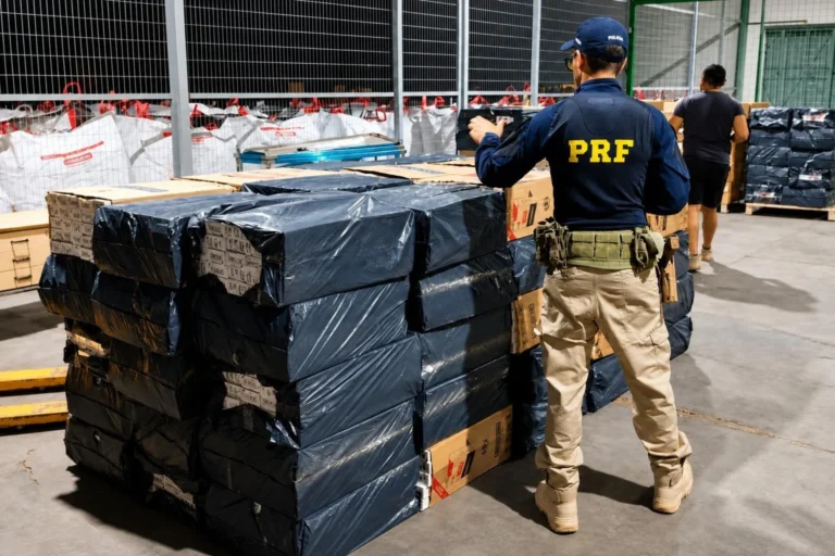 Caminhão com 105 mil maços de cigarros paraguaios é apreendido na BR-262, em Uberaba