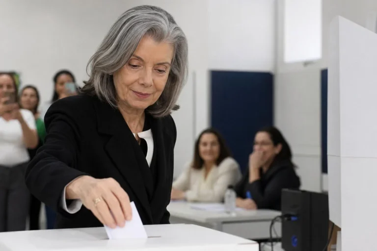 Cármen Lúcia vota em Belo Horizonte e é aplaudida por eleitores