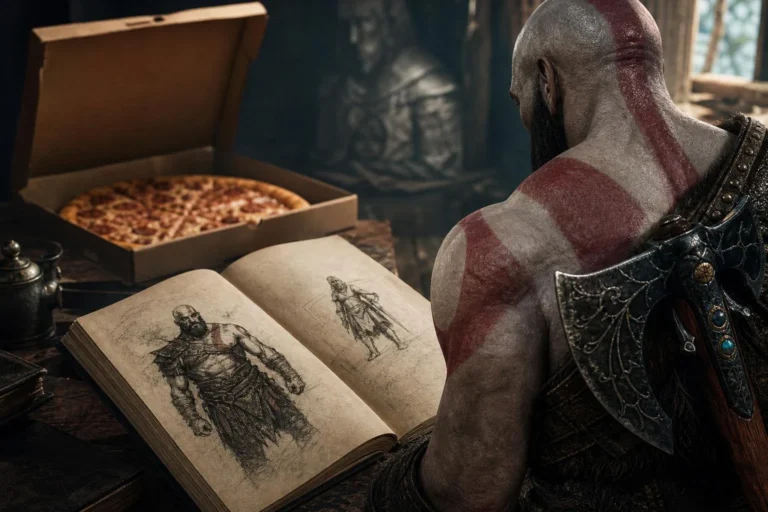 Kratos quase se chamou Dominus em God of War, mas piadas com pizza mudaram decisão
