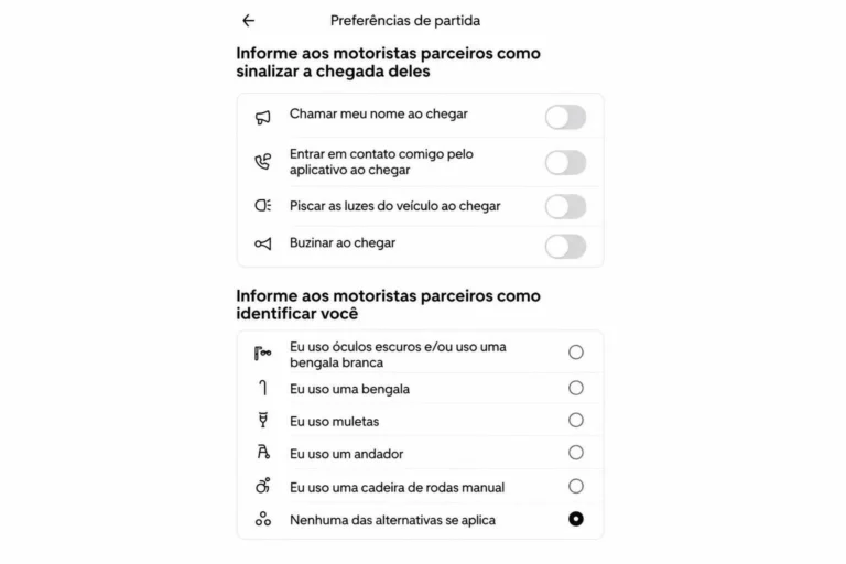 Uber lança recurso para facilitar embarque de idosos e pessoas com deficiência